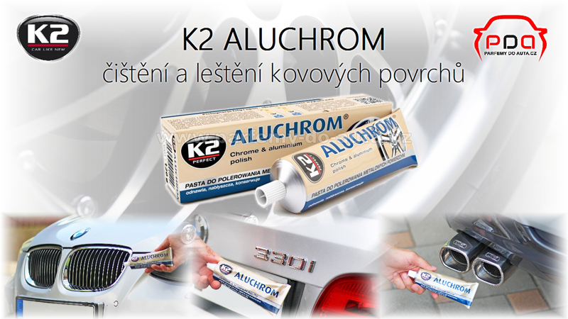 K2 Aluchrom čistící a leštící pasta na chrom a hliníkové disky kol 16-9 800